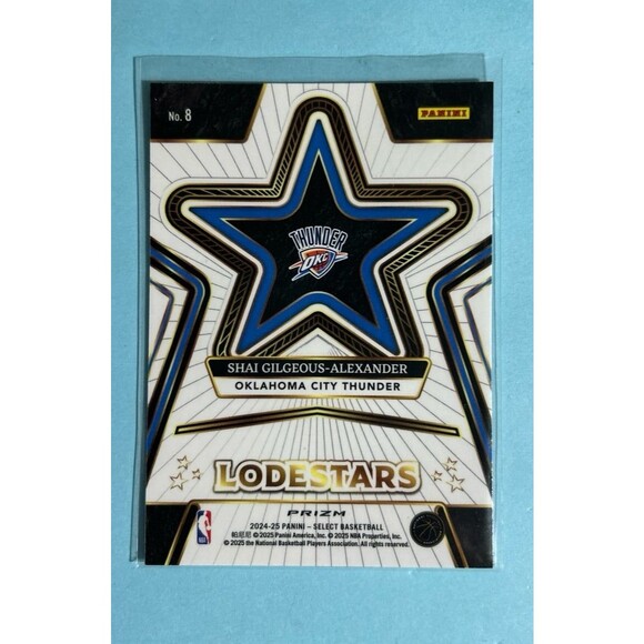 2024-25 Panini Select Basketball Shai Gilgeous-Alexander Lodestars #8 - Thunder - Picture 2 of 2